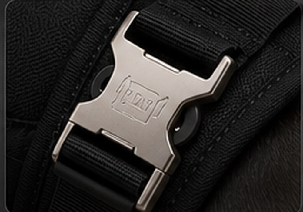 Brushed metal IRONPAW buckle